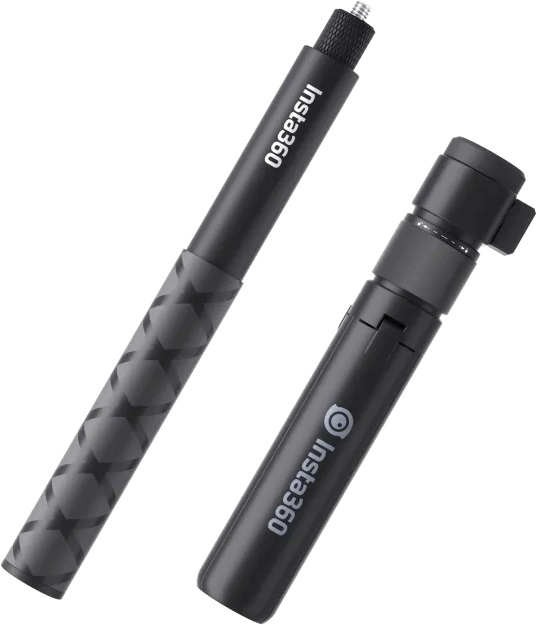Insta360 CINGBTH/B Impugnatura per Bullet Time e Treppiede da Tavolo - Nero, Include Selfie Stick, Garanzia Ufficiale Nital 2 Anni