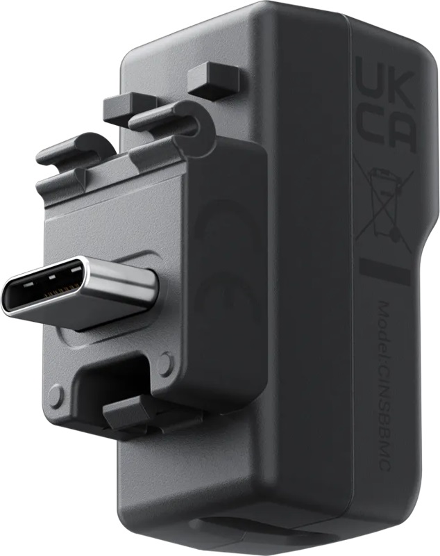 Insta360 Adattatore per Microfono Compatibile con X4 - Invisibile nelle Riprese 360, Design 2 in 1, Porte Type-C e 3,5 mm