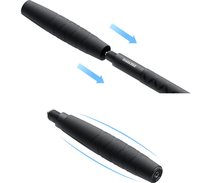Insta360 Invisible Selfie Stick 85 cm - Bastone per selfie Tascabile con Impugnatura Rimovibile, Design Invisibile