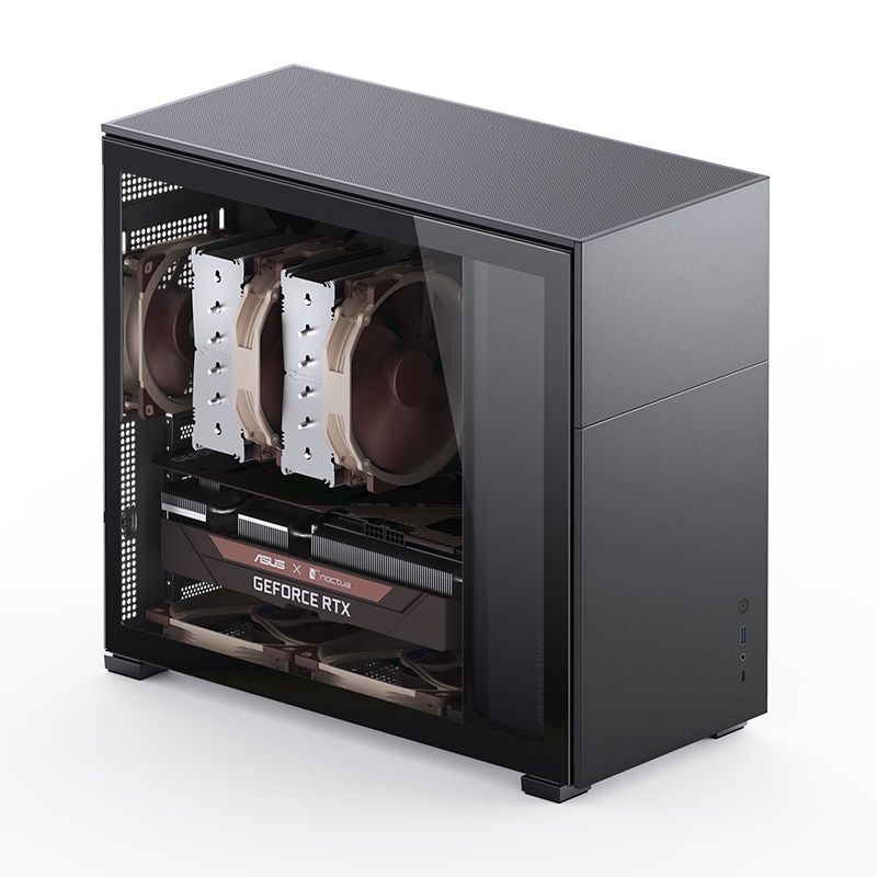 Jonsbo D41 ATX Midi Tower Nero con Vetro Temperato