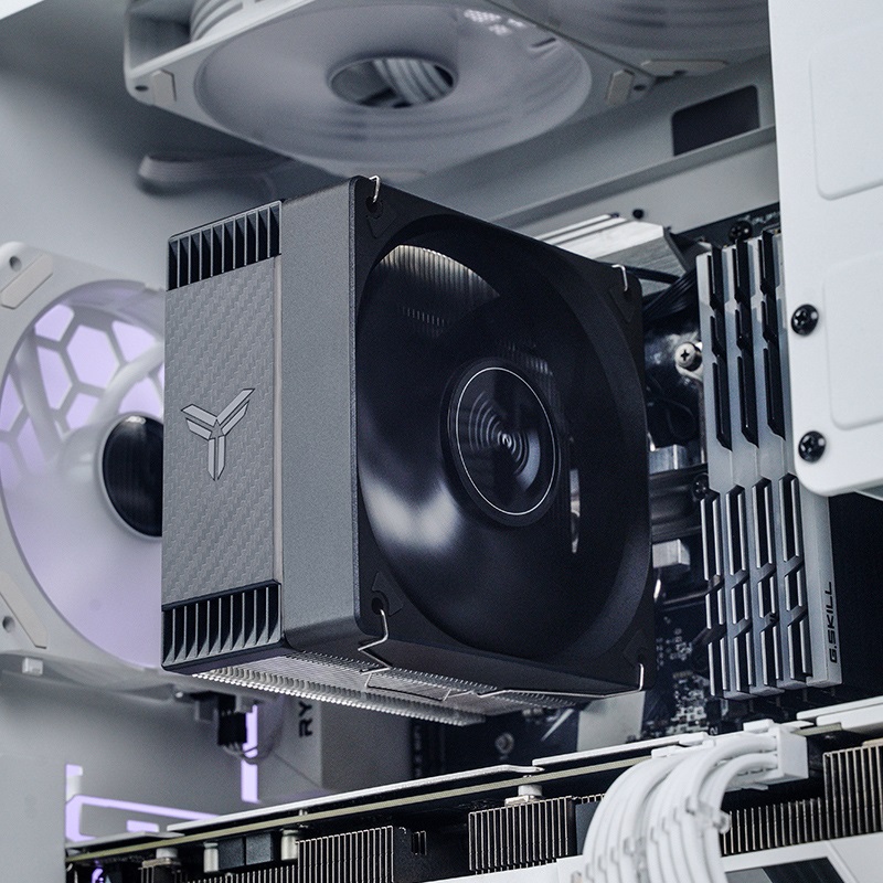 Jonsbo CR-1000 EVO Raffreddatore d'aria per CPU 12 cm Nero - Prestazioni elevate, 220W TDP, Ventole PWM