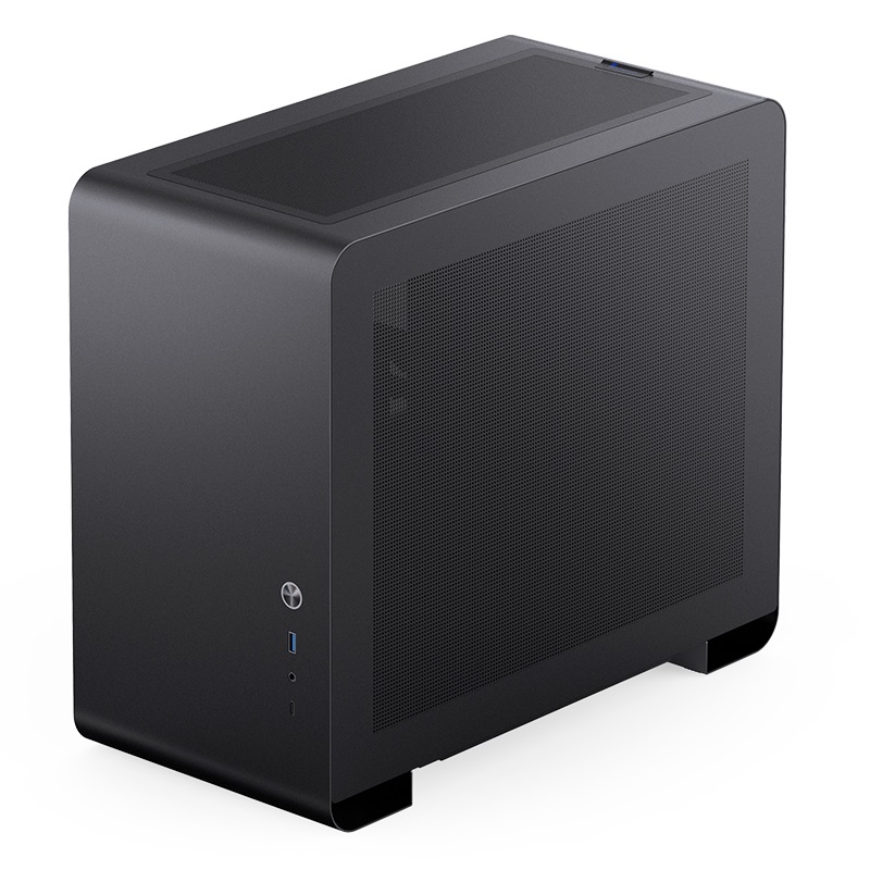 Jonsbo U4 Mini Micro-ATX Case Mini Tower Nero con Vetro Temperato, USB-C 3.1 e USB 3.0