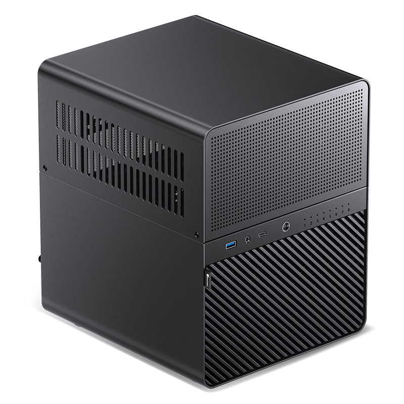 Jonsbo N3 Mini Tower Case Nero - Supporto per 8 HDD da 3.5