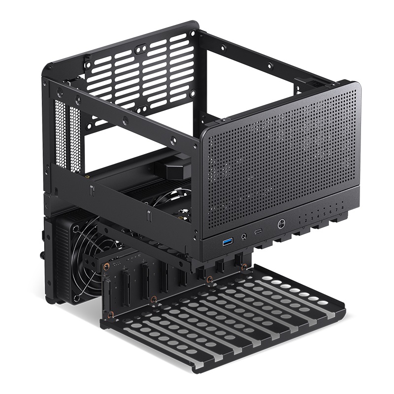 Jonsbo N3 Mini Tower Case Nero - Supporto per 8 HDD da 3.5