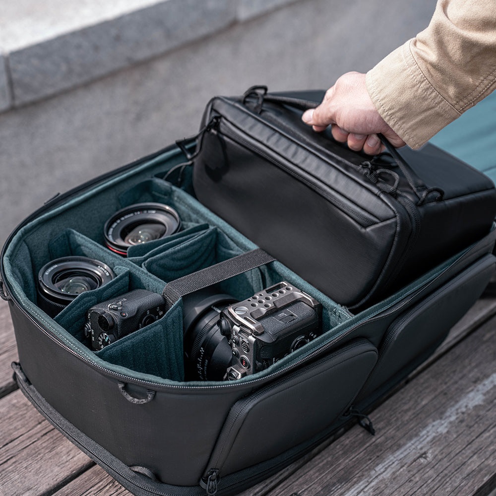 PGYTECH OneMo 2 Zaino per Fotocamera 25L Grigio Mimetico con Borsa a Tracolla Rimovibile