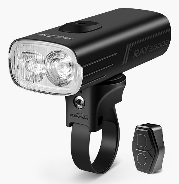 Magicshine Ray 2600B - Luce Anteriore per Bicicletta con Telecomando, 2600 Lumen, USB-C