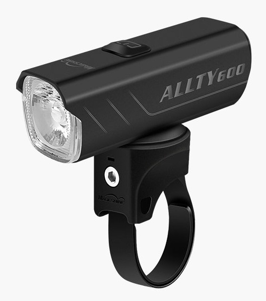 Magicshine Allty 600 V2 - Fanale anteriore USB-C, 600 lumen, durata fino a 9 ore, design antiriflesso