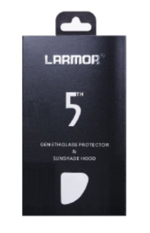GGS Larmor Vetro Protettivo per Display Canon 5D IV con Cornice Metallica e Visiera Parasole Rimovibile