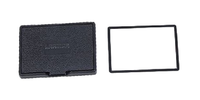 GGS Larmor Vetro Protettivo per Display Canon 5D IV con Cornice Metallica e Visiera Parasole Rimovibile