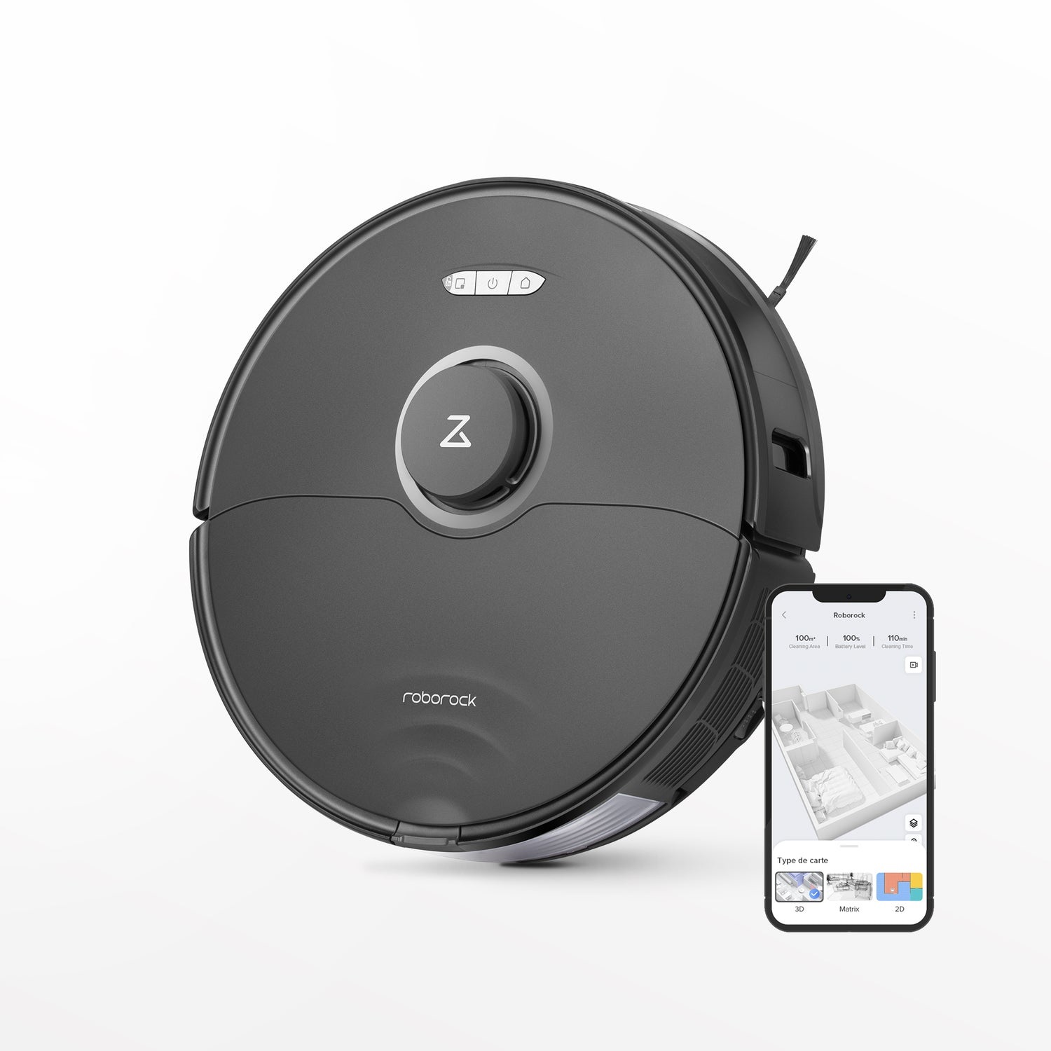 Roborock S8 - Robot Aspirapolvere Senza Sacchetto 0,4 L Nero con Potenza di Aspirazione 6000 Pa e Doppia Spazzola