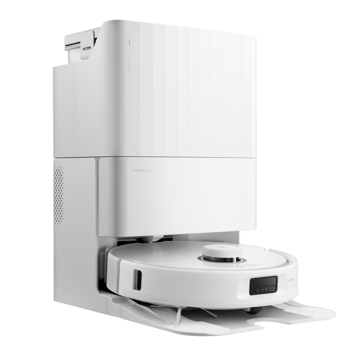 Roborock Qrevo MaxV Aspirapolvere Robot Senza Sacchetto Bianco - 60 W, Potenza Aspirazione 7000 Pa, Spazzola DuoRoller