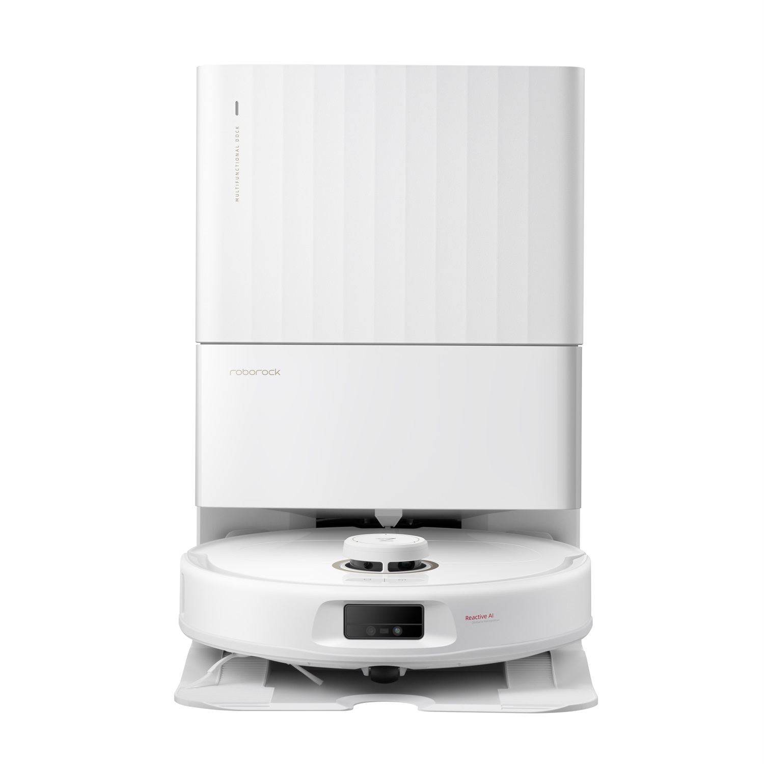 Roborock Qrevo MaxV Aspirapolvere Robot Senza Sacchetto Bianco - 60 W, Potenza Aspirazione 7000 Pa, Spazzola DuoRoller