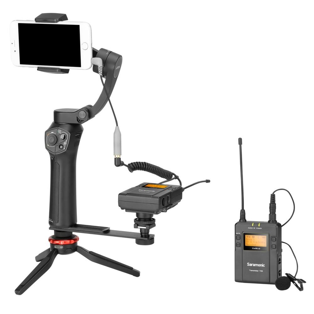 Saramonic UWMIC9 Kit Deluxe Microfono Wireless Lavalier UHF con Trasmettitore TX9 e Ricevitore RX9