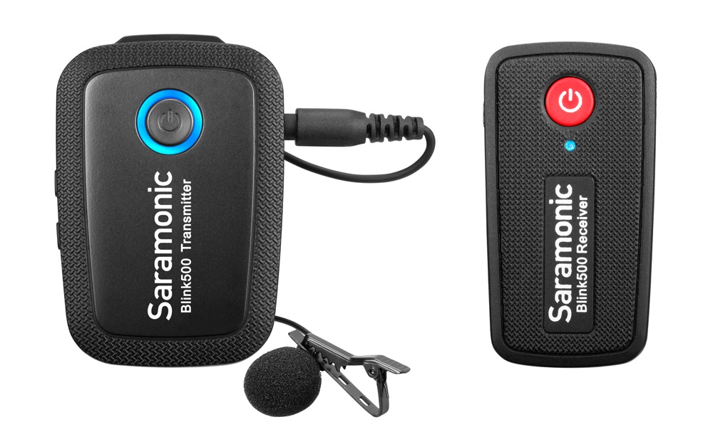 Saramonic Blink500 B1 - Sistema Microfonico Wireless Ultracompact 2.4GHz Dual-Channel con Qualità Broadcast