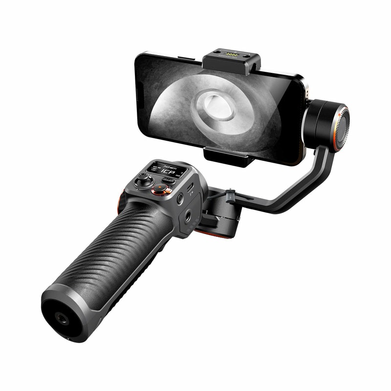 Hohem iSteady M6 Gimbal per Smartphone - Stabilizzatore a 3 Assi con Tracker AI e Luce di Riempimento, Compatibile con iPhone 16 Pro Max e Android