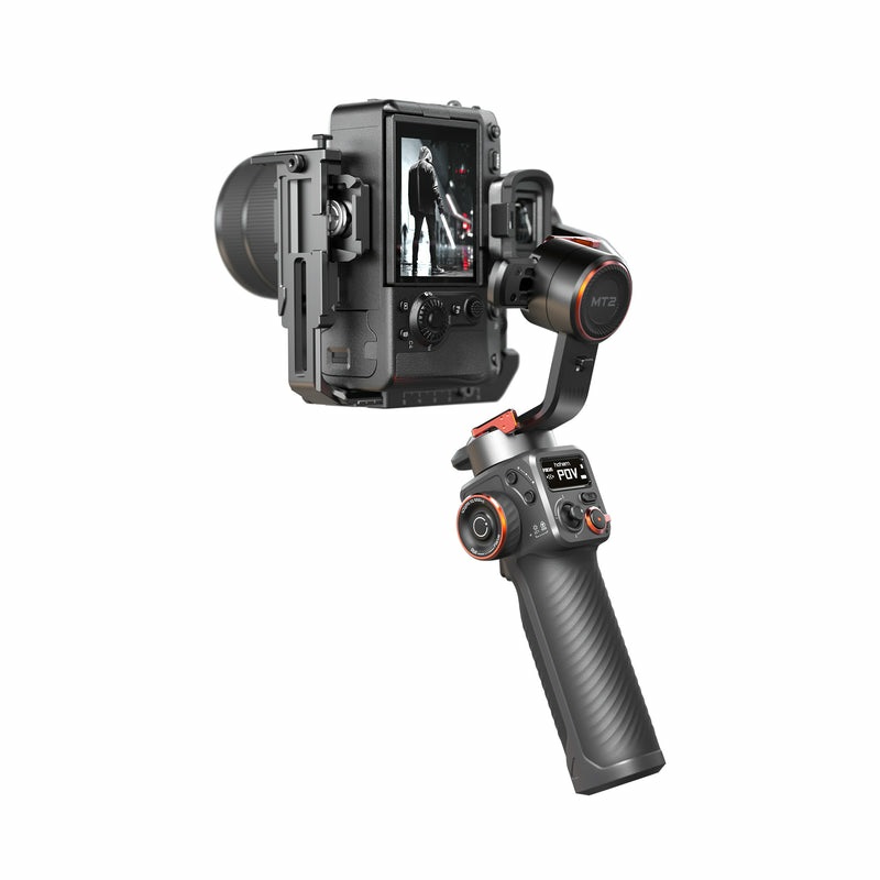 Hohem iSteady MT2 - Stabilizzatore per smartphone e fotocamere mirrorless, 3 assi, 2600 mAh, Nero