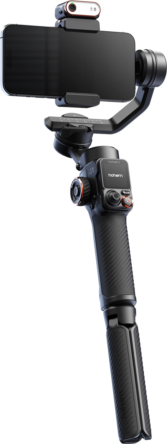 Hohem iSteady M7 Gimbal Stabilizzatore per Smartphone con Ai Face Tracking e Selfie Stick Integrato - Nero