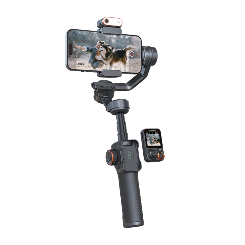 Hohem iSteady M7 Gimbal Stabilizzatore per Smartphone con Ai Face Tracking e Selfie Stick Integrato - Nero