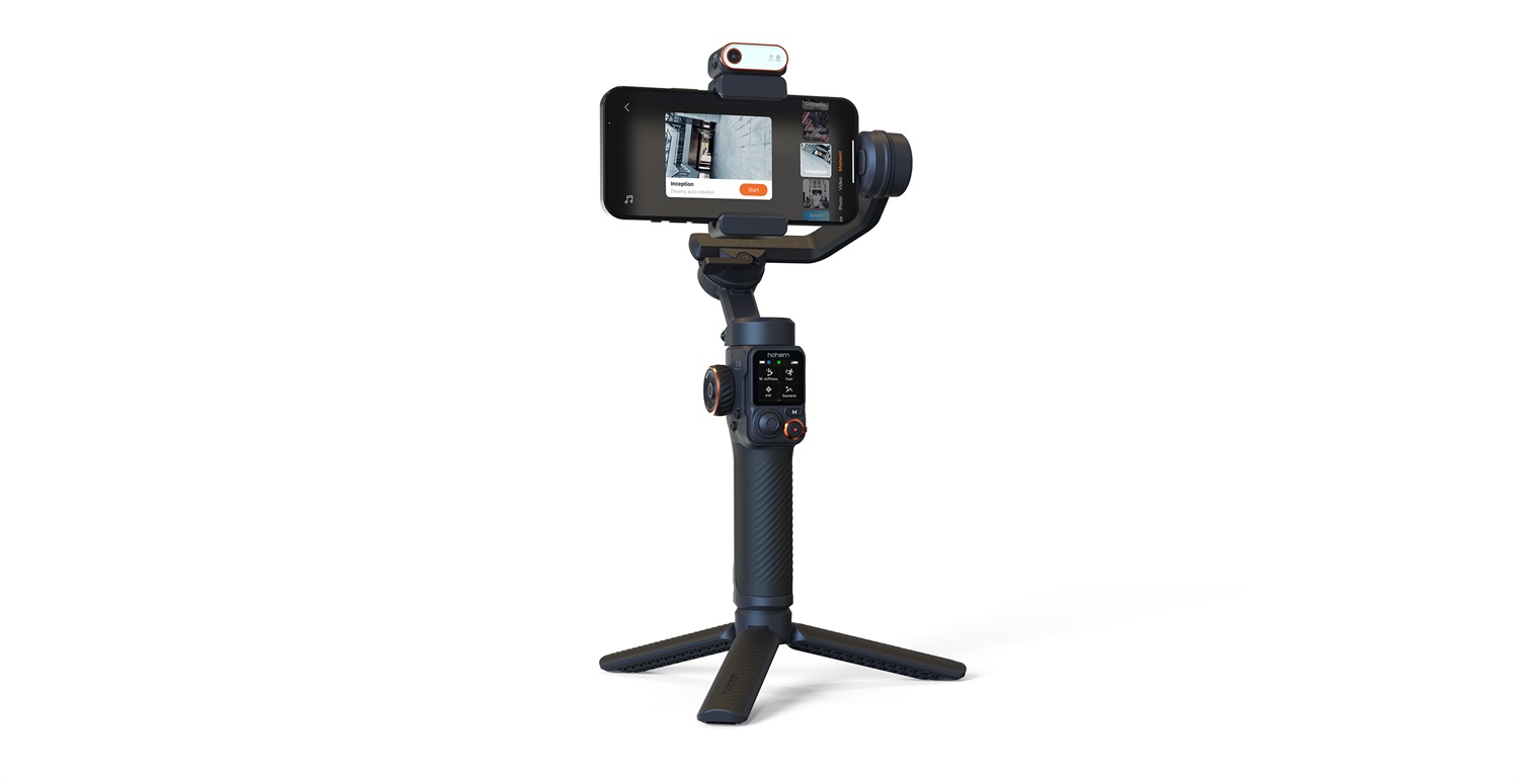 Hohem iSteady M7 Gimbal Stabilizzatore per Smartphone con Ai Face Tracking e Selfie Stick Integrato - Nero