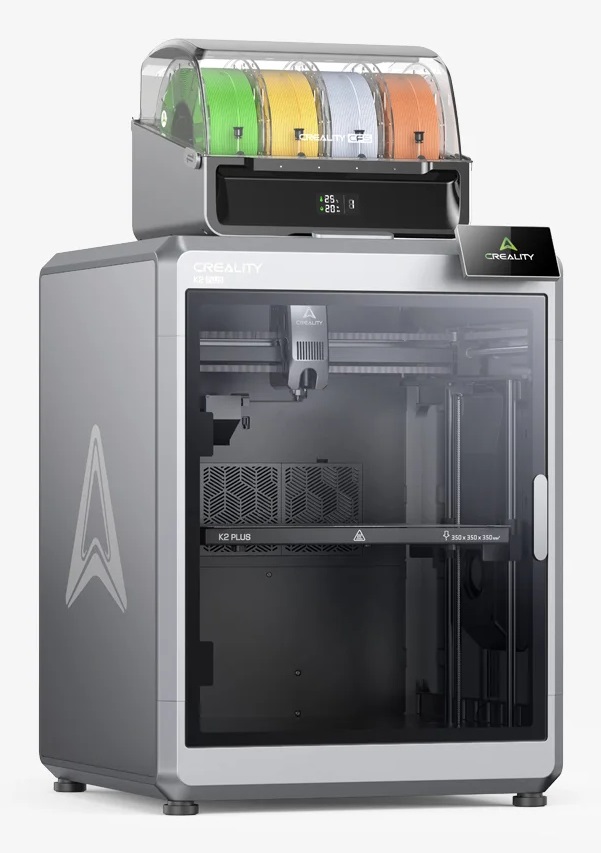 Creality K2 Plus Combo Stampante 3D FDM 350x350x350mm con Stampa Multicolore, CFS, Estrusore Apus e Rilevamento Inclinazione