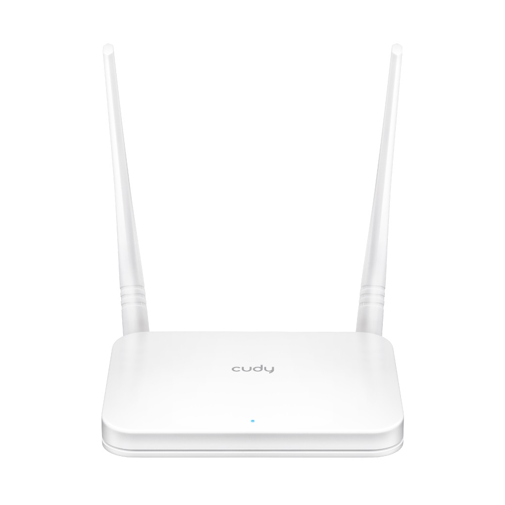 Cudy WR300 Router Wireless Bianco - Wi-Fi 4 (802.11n), Banda Singola (2.4 GHz), Ethernet LAN, 300 Mbps