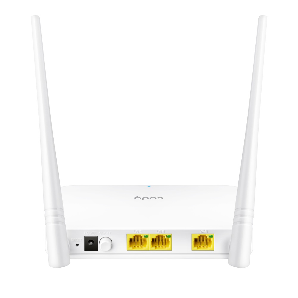 Cudy WR300 Router Wireless Bianco - Wi-Fi 4 (802.11n), Banda Singola (2.4 GHz), Ethernet LAN, 300 Mbps
