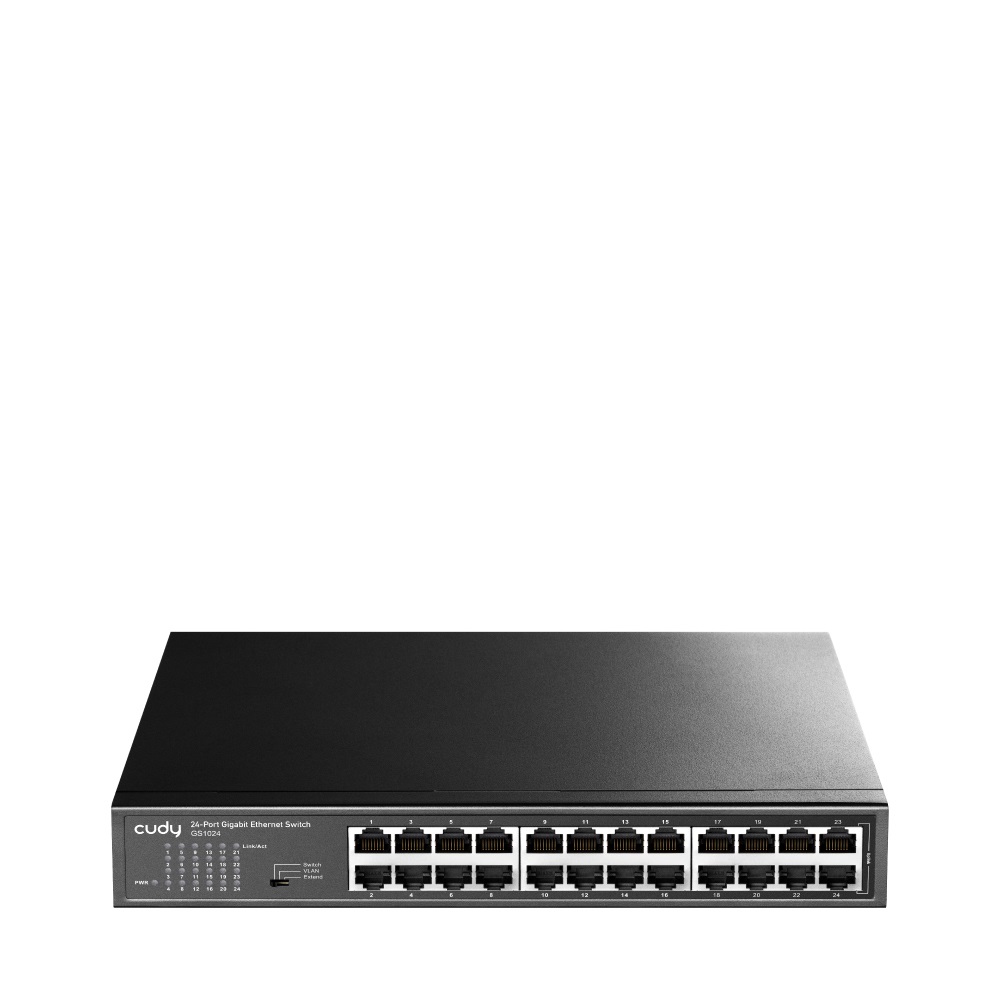 Cudy GS1024 Switch di Rete Gigabit Ethernet a 24 Porte (10/100/1000) - Montaggio Rack/Desktop, Cassa Metallica, Plug & Play