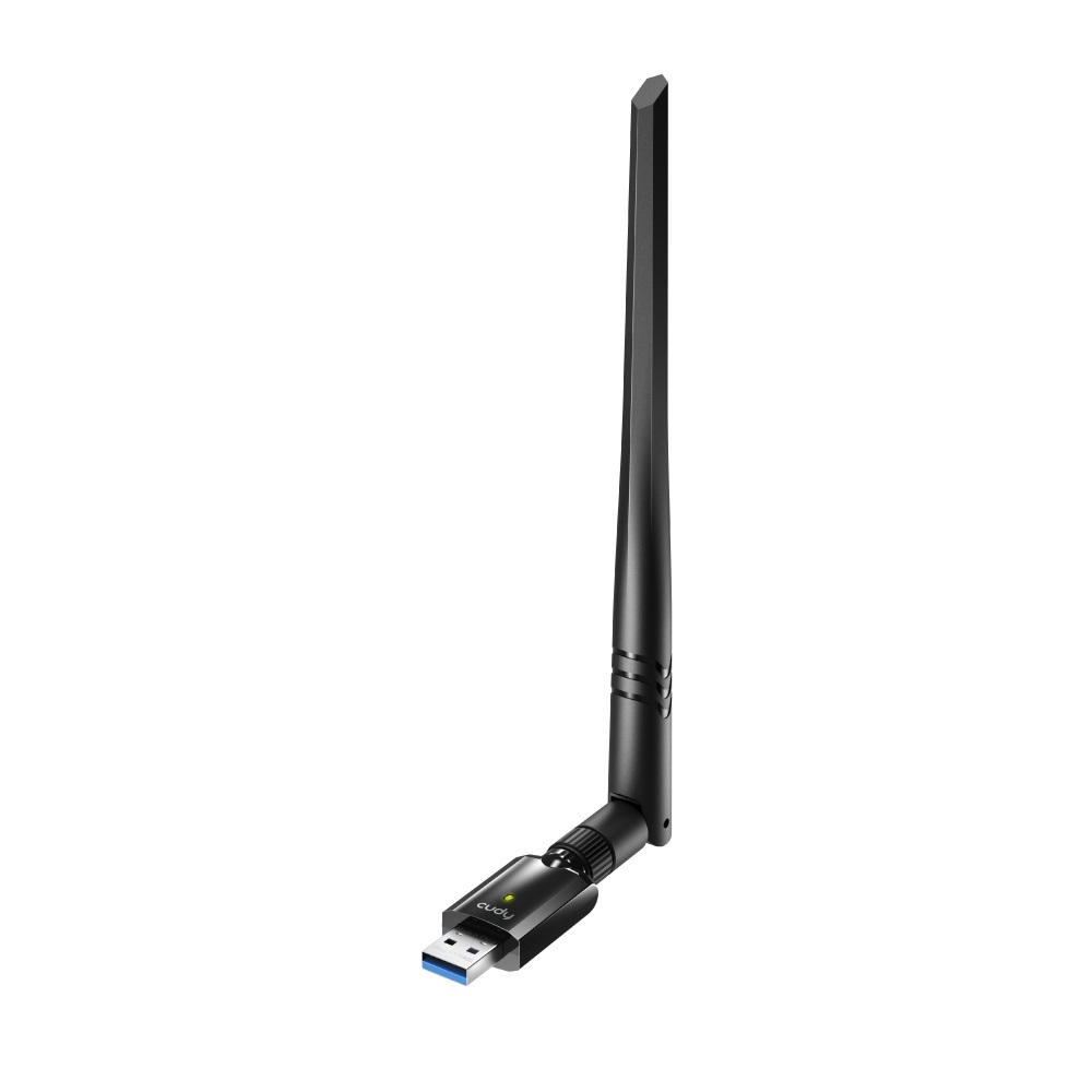 Cudy WU1400 Adattatore USB WiFi AC1300 Dual-Band 2.4GHz & 5GHz con Antenna Esterna 5dBi - Fino a 1300 Mbps