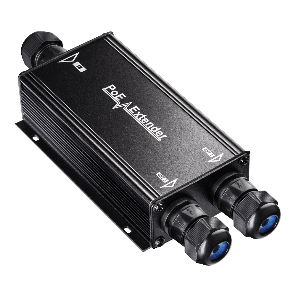 Cudy Estensore PoE Gigabit da Esterno IP67 a 2 Canali - Ripetitore/Amplificatore 10/100/1000 Mbps