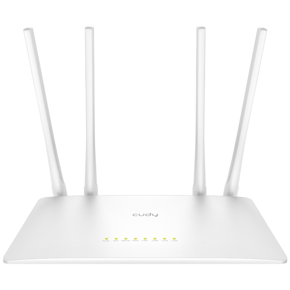 Cudy WR1200 Router Wireless Dual-Band AC1200 Bianco - Velocità fino a 1,2 Gbps, Wi-Fi 5 (802.11ac), Supporto DMZ