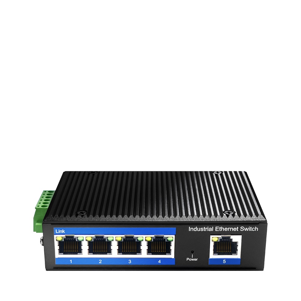 Cudy IG1005 Switch Industriale 5 Porte Gigabit Ethernet 10/100/1000, Temperatura Operativa -40°C a 85°C, Custodia in Alluminio IP40