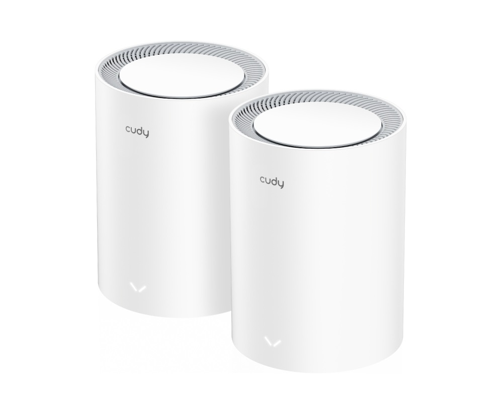 Cudy M3000 2-Pack Sistema Wi-Fi Mesh Dual-band Wi-Fi 6 (802.11ax) con Tecnologia MU-MIMO - Grigio e Bianco