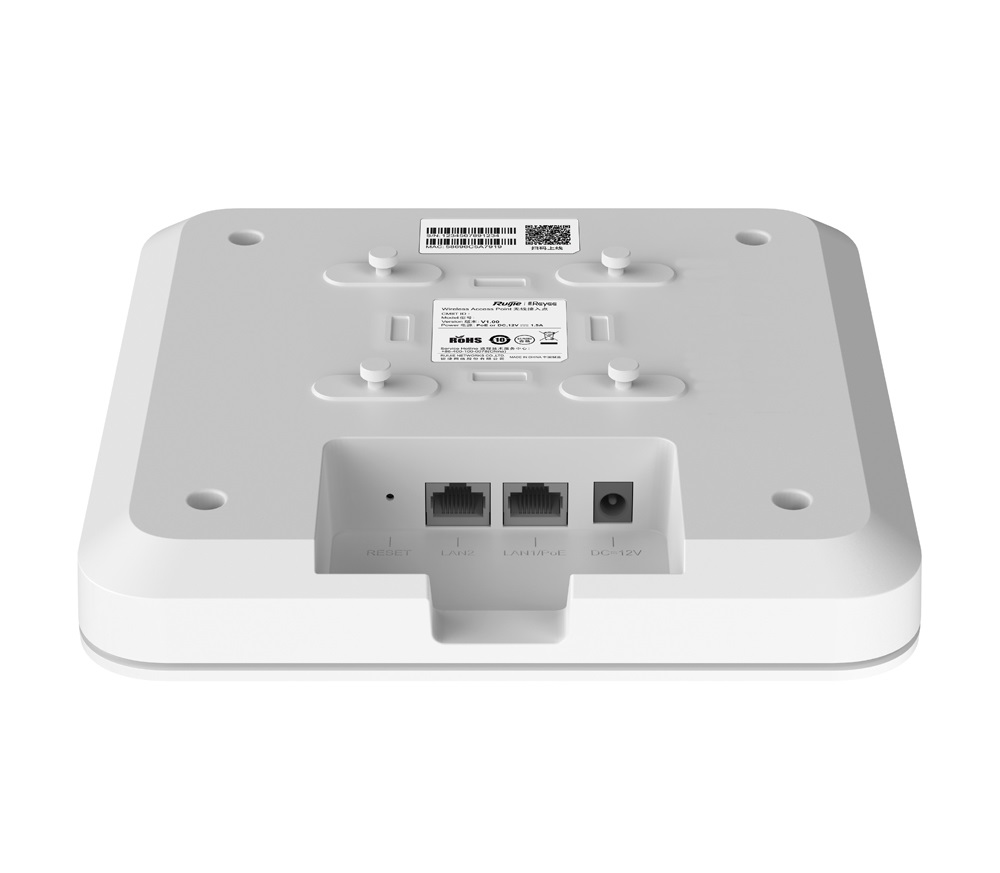 Ruijie RG-RAP2260(G) Punto di Accesso WLAN 1201 Mbit/s Bianco con Supporto Power over Ethernet (PoE) - Ideale per Ufficio e Studio