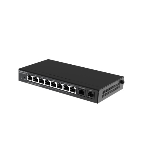Ruijie Networks Router cablato 5-port Gigabit con PoE, 1 WAN e 3 LAN/WAN, 1.5 Gbps throughput, gestione remota cloud