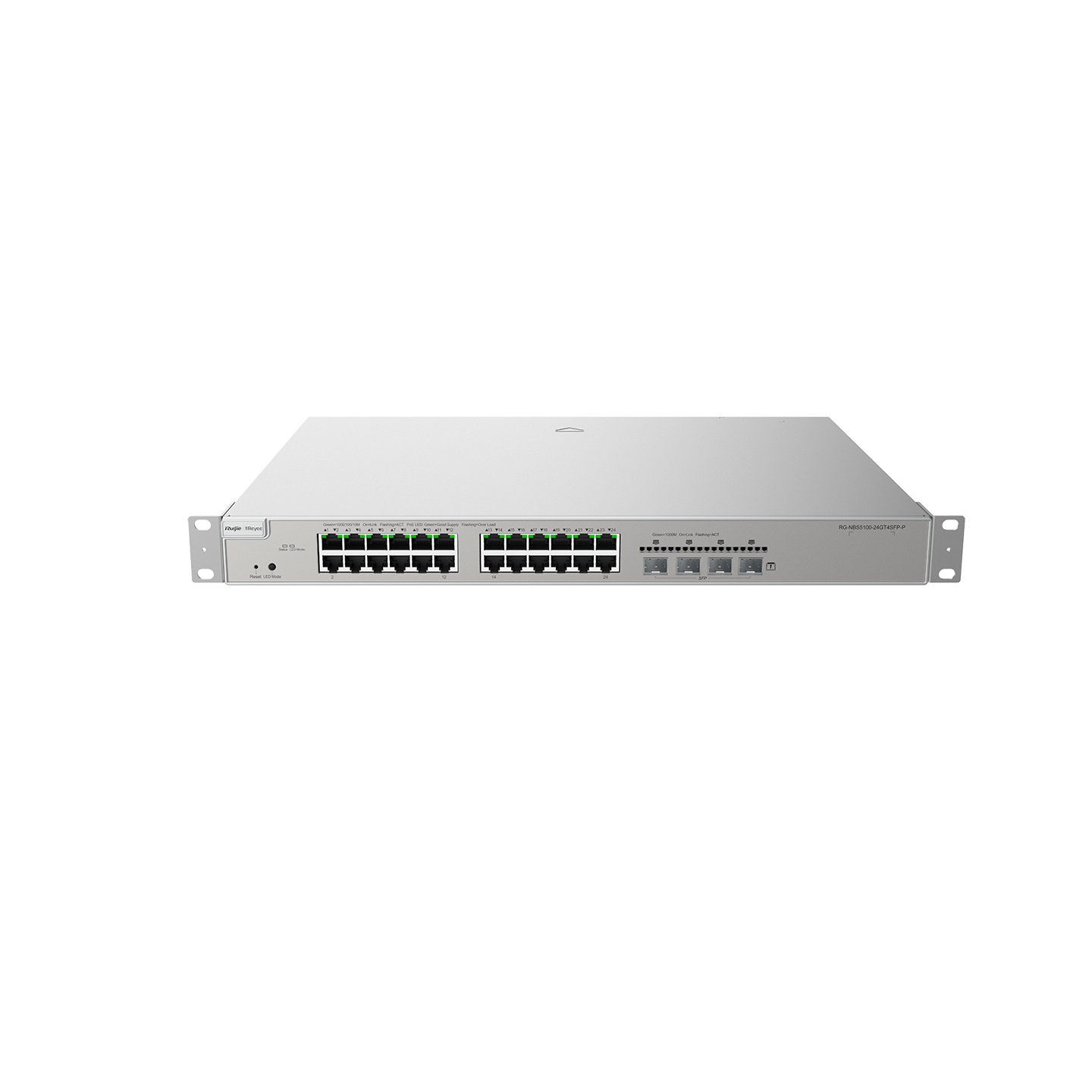 Ruijie Networks RG-NBS5200-24GT4XS-P Switch di Rete Gestito L3 Gigabit Ethernet (10/100/1000) con Supporto Power over Ethernet (PoE) - Grigio