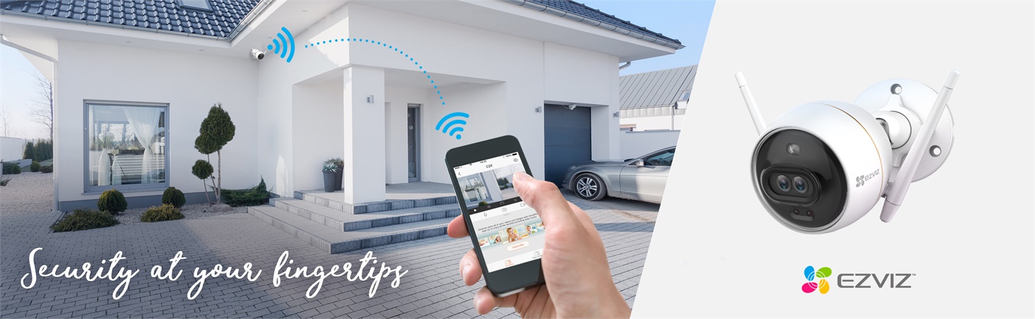 EZVIZ C3X Telecamera di Sicurezza IP Esterno Wireless Full HD 1080p con Visione Notturna a Colori, Due Obiettivi, Rilevamento Movimento e Resistenza IP67