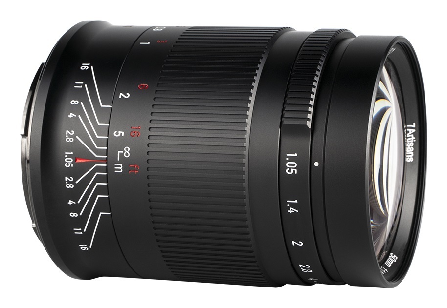 7Artisans 50mm F1.05 Obiettivo Primario Manuale per Sony E - Full Frame e APS-C, Peso 606g, Garanzia 5 Anni