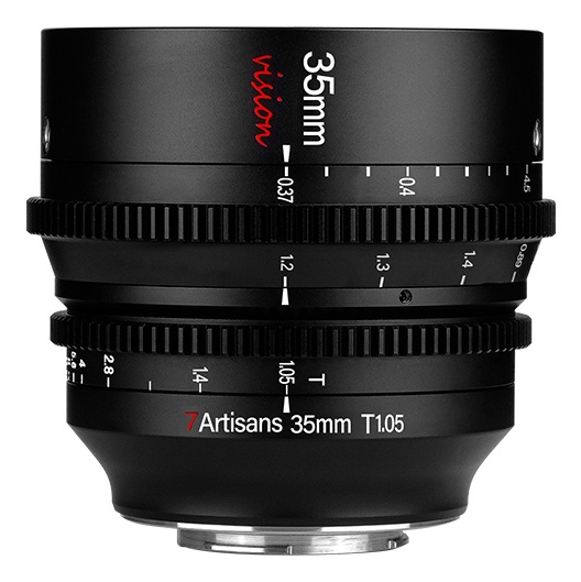 7Artisans 35mm T1.05 Obiettivo Cinematografico per Canon RF - Compatto, Veloce e Robusto