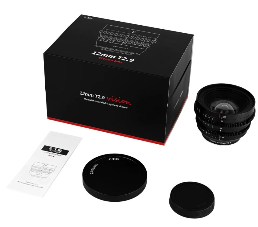 7artisans Obiettivo Cinematico 12mm T2.9 per Fujifilm X - Compatto e Robusto, Ideale per Videografia Professionale