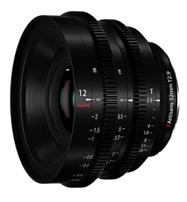 7artisans Obiettivo Cinematico 12mm T2.9 per Fujifilm X - Compatto e Robusto, Ideale per Videografia Professionale