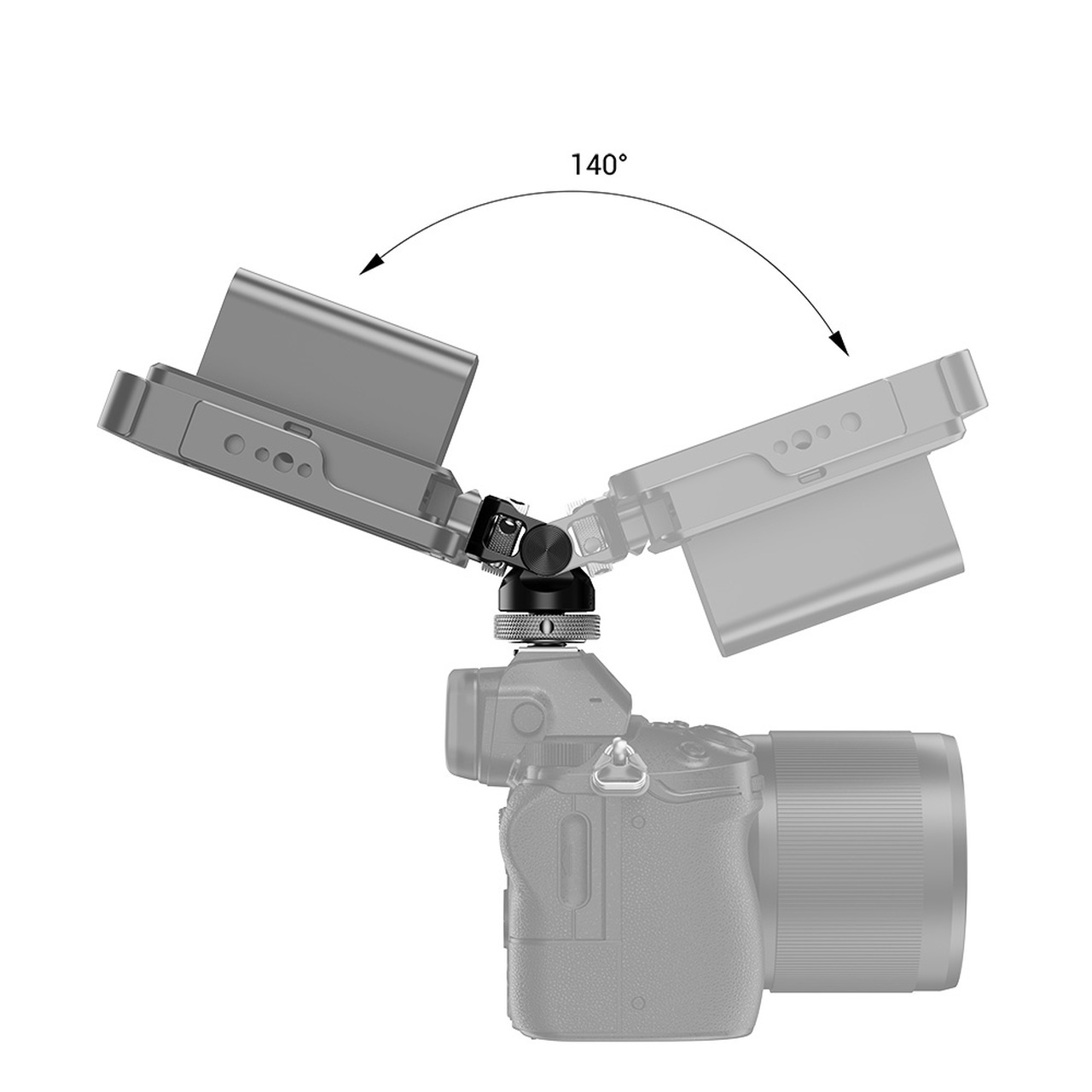 SmallRig Supporto per Monitor Pivotante e Inclinabile con Adattatore di Cold Shoe - Modello BSE2346