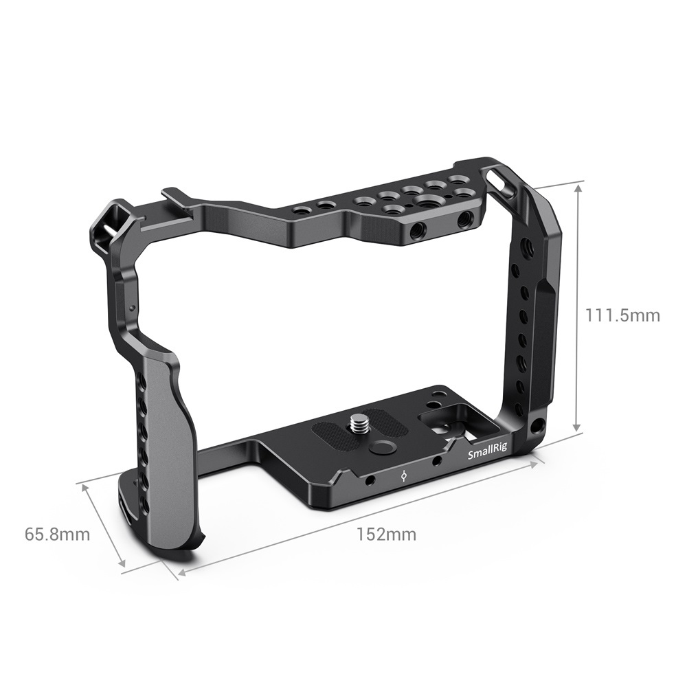 SmallRig 2646 Gabbia per fotocamera Panasonic Lumix GH5/GH5S con supporto per slitta fredda - Nero