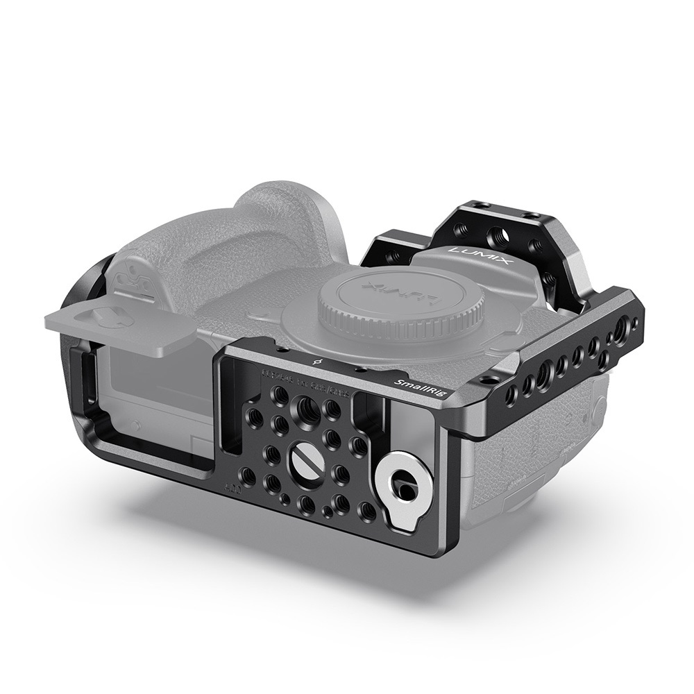 SmallRig 2646 Gabbia per fotocamera Panasonic Lumix GH5/GH5S con supporto per slitta fredda - Nero