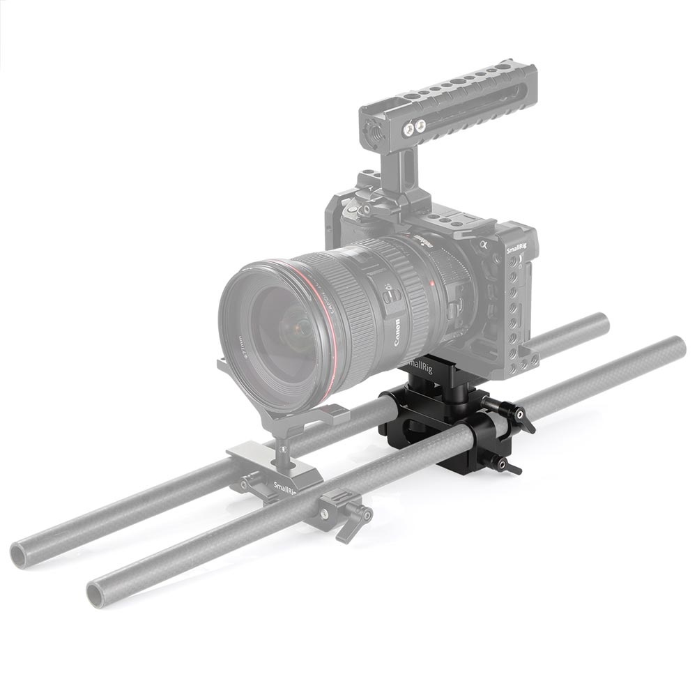 SmallRig 2272B Piastra di Base Universale per Sistema di Supporto Guide da 15 mm con Sgancio Rapido Arca