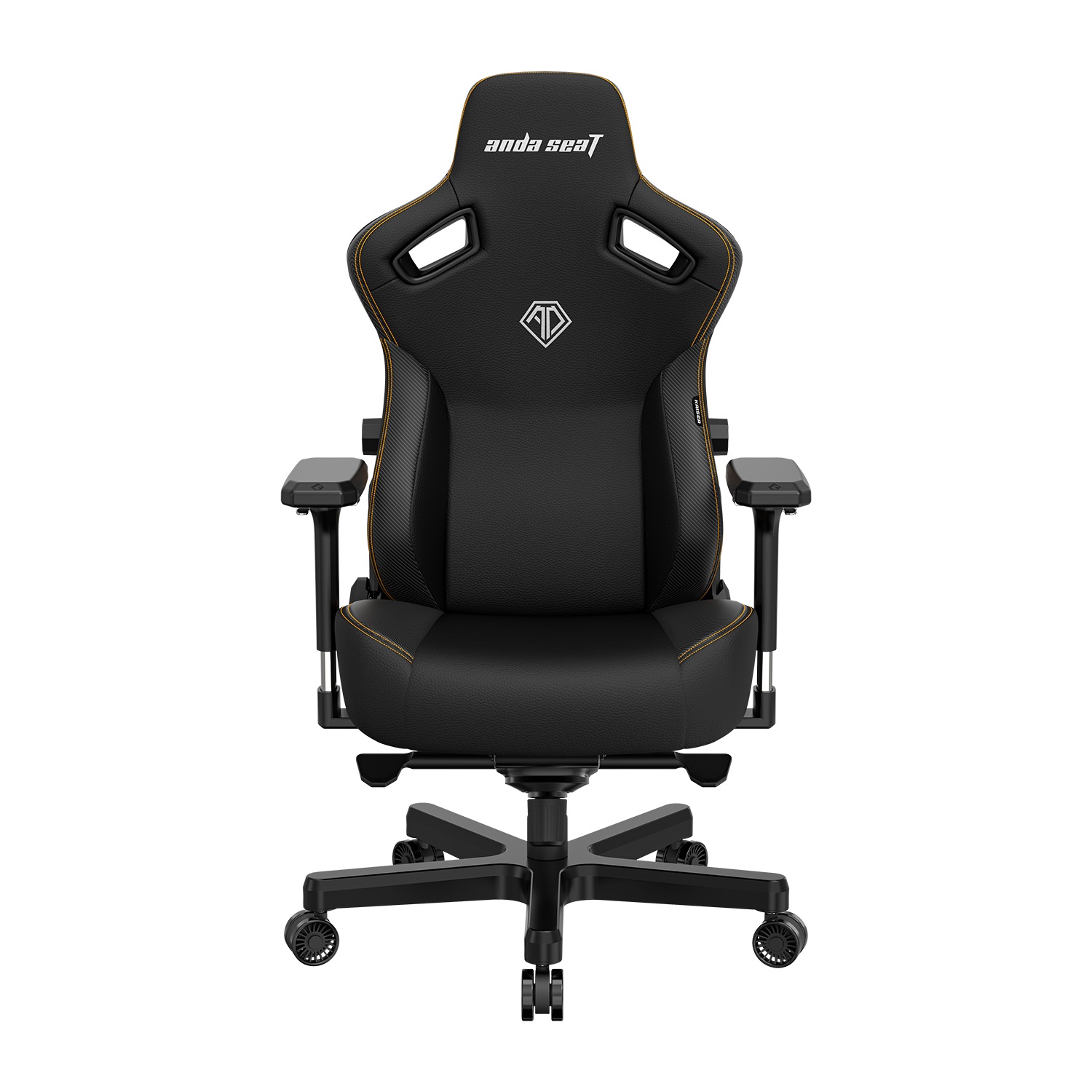 Anda Seat Kaiser 3 Large Sedia Gaming Ergonomica in Similpelle con Supporto Lombare Rimovibile, Braccioli Regolabili 4D e Reclinabile, Nero