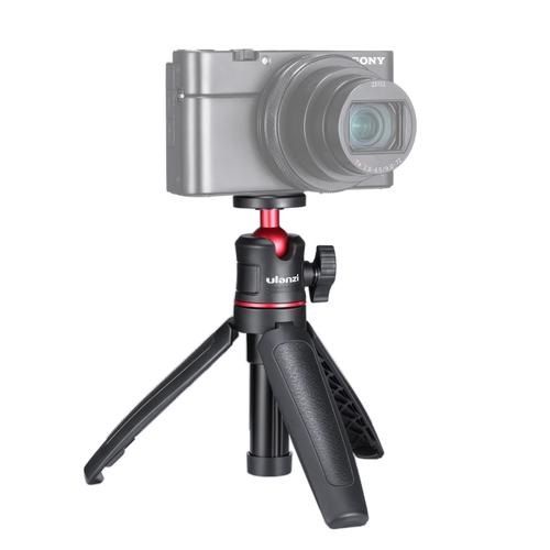 Ulanzi MT-08 Mini Treppiede Regolabile per Smartphone e Fotocamere - Nero, Supporto per Vlogging e Selfie Stick