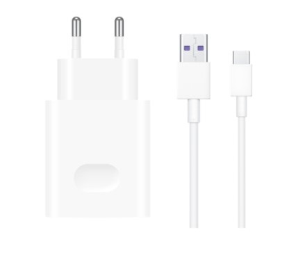 HUAWEI CP404 Caricabatterie SuperCharge da Muro Universale 22,5W Bianco con Cavo USB-C