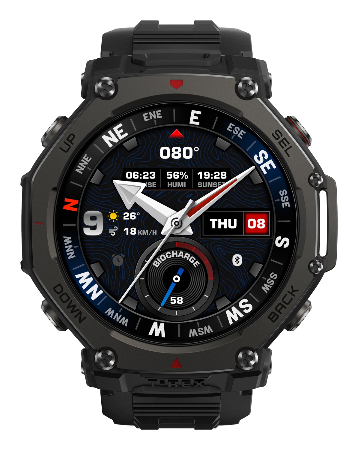 Amazfit T-Rex 3 Pro Smartwatch Outdoor 48mm AMOLED Nero GPS Dual Band Impermeabile 10 ATM