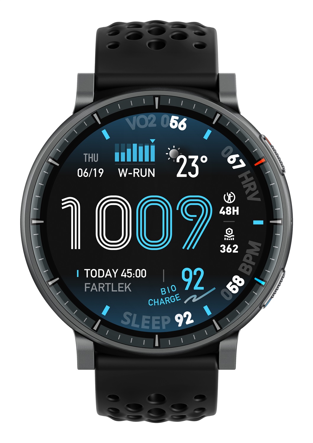 Amazfit Active Max display ultra luminoso da 1,5 pollici, 4 GB di memoria, mappe offline, monitoraggio dell'energia BioCharge