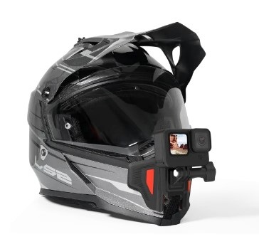 Telesin Supporto per Casco Premium Arancione - Compatibile con GoPro e Action Camera
